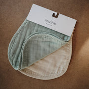 Muslin Burp Cloth - 2 Pack - Roman Green/Fog