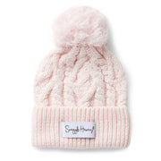 Blush Pink Organic Knit Beanie