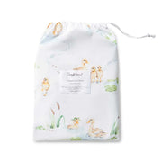 Fitted Cot Sheet - Duck Pond