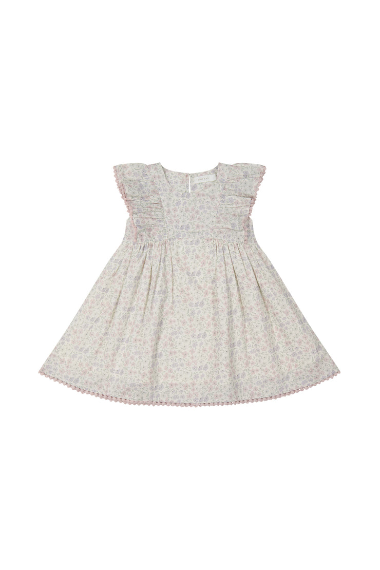 Organic Cotton Gabrielle Dress - Fifi Lilac