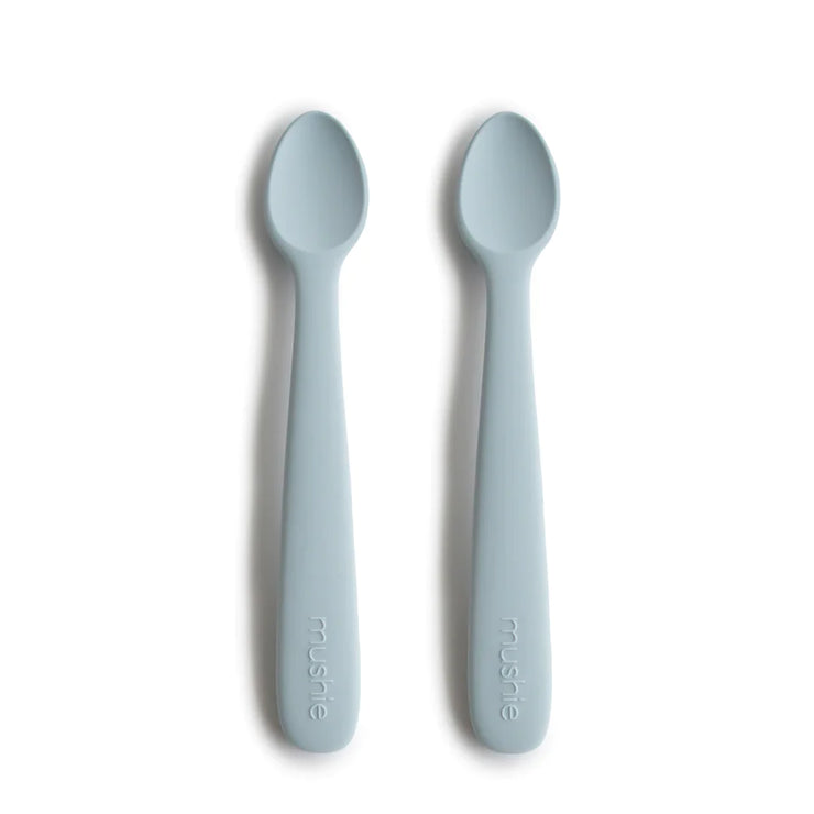 Silicone Feeding Spoon Set - Powder Blue