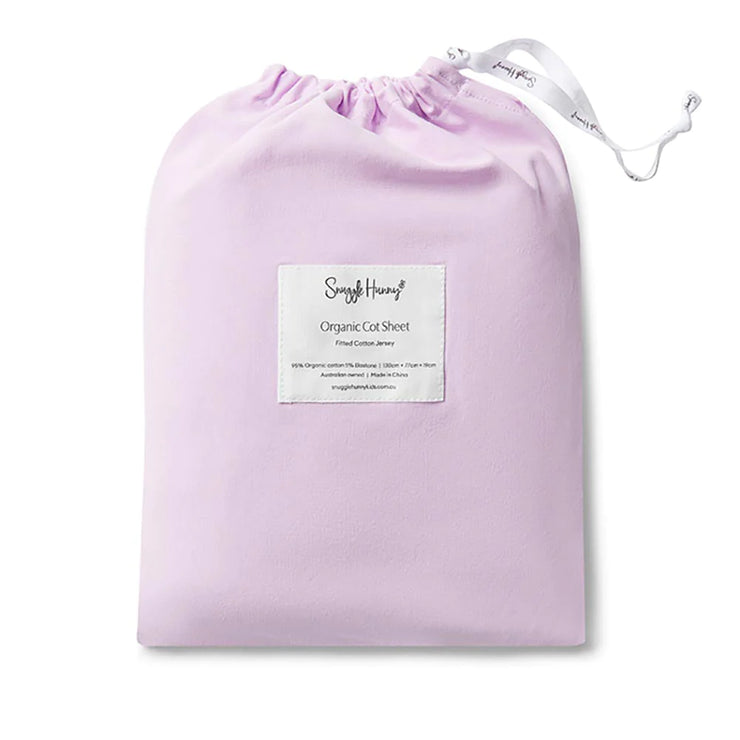 Fitted Cot Sheet - Lilac