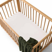 Fitted Cot Sheet - Milk