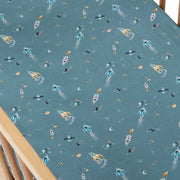Fitted Cot Sheet - Rocket
