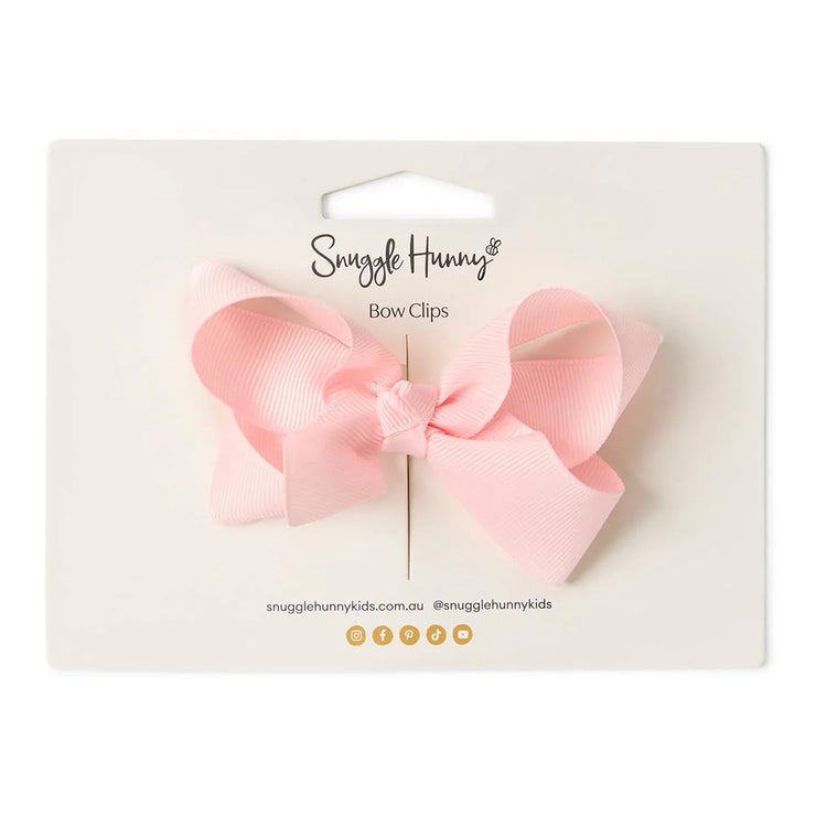 Bow Hair Clip - Light Pink