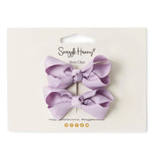 Small Piggy Tail Clip Pair - Lilac