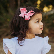 Bow Hair Clip - Sherbet Pink