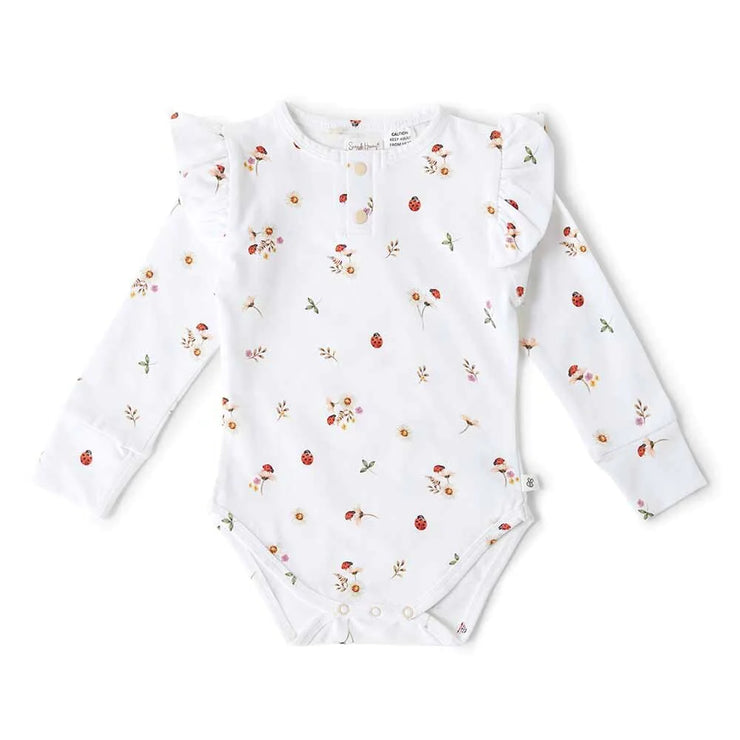 Organic L/Sleeve Bodysuit - Ladybug