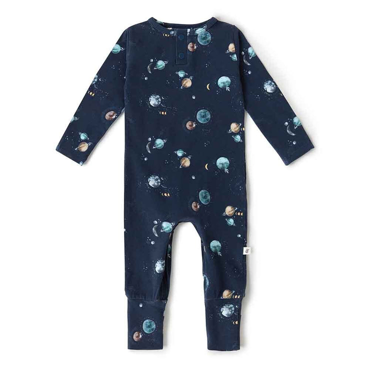 Organic L/Sleeve Growsuit - Milky way