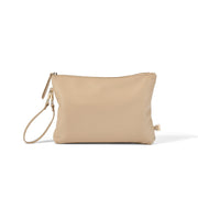 Nappy Changing Pouch - Oat Faux Leather