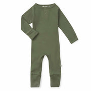 Organic L/Sleeve Growsuit - Olive