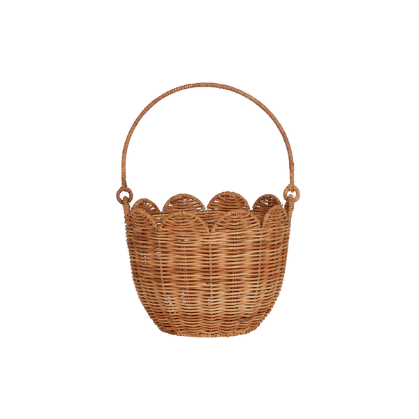 Rattan Tulip Carry Basket - Natural