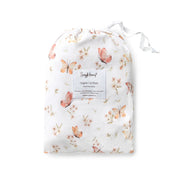 Fitted Cot Sheet - Butterfly