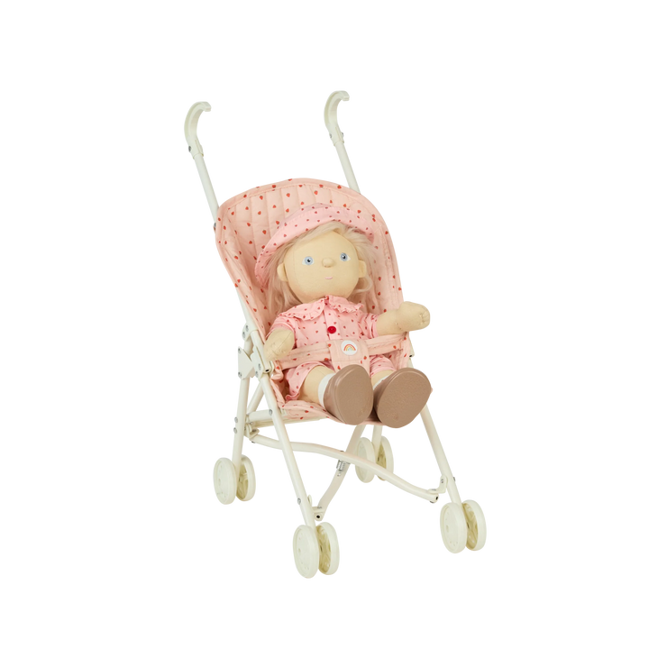 Dinkum Doll Sollie Stroller - Strawberry