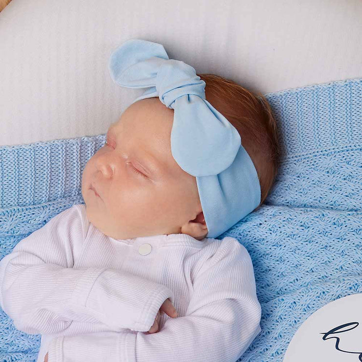 Baby Blue Topknot Headband