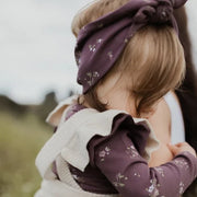 Organic Cotton Fine Rib Headband - Petite Fleur - Child