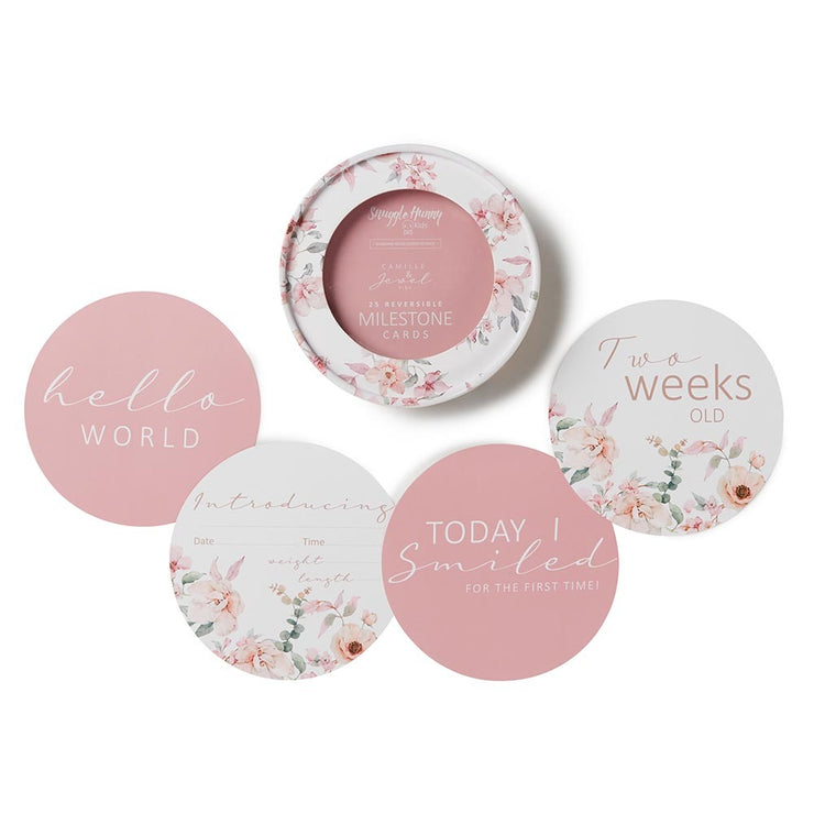 Milestone Cards - Camille & Jewel Pink