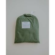 Fitted Cot Sheet - Olive