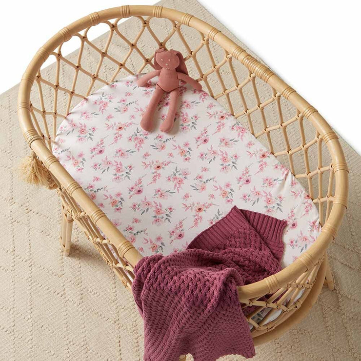Bassinet Sheet/ Change Pad Cover - Camille