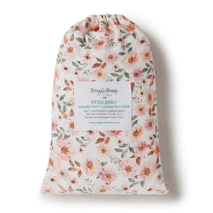 Bassinet Sheet/ Change Pad Cover - Spring Floral