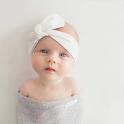 White Topknot Headband