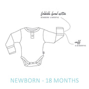 Organic L/Sleeve Bodysuit - Eucalypt