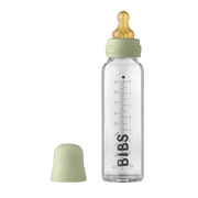 Glass Baby Bottle - 225ml Natural Rubber Latex - Sage