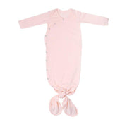 Jersey Knotted Gown - Blush - Newborn