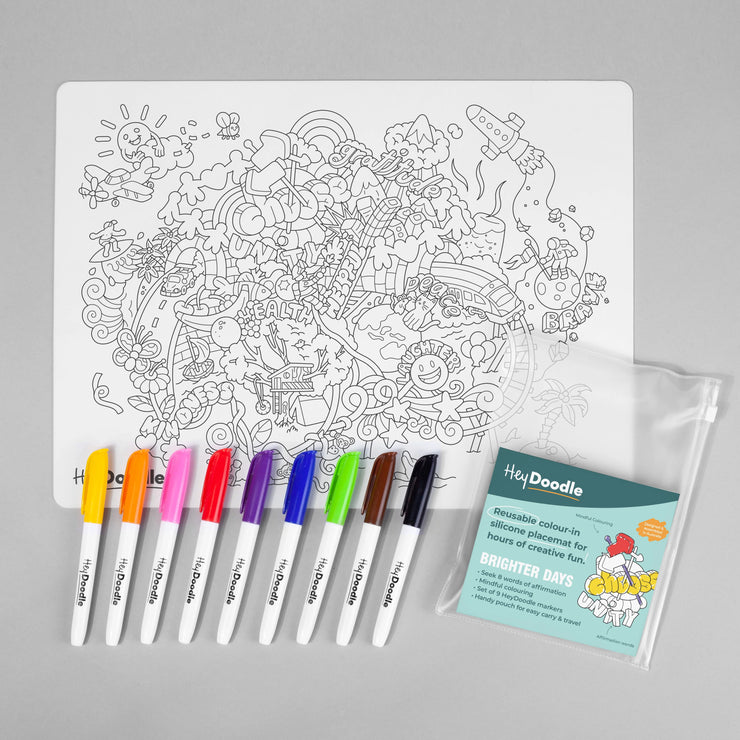 Reusable Colouring Mat - Brighter Days