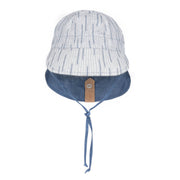 Reversible Baby Flap Sun Hat - Sprig/Steele