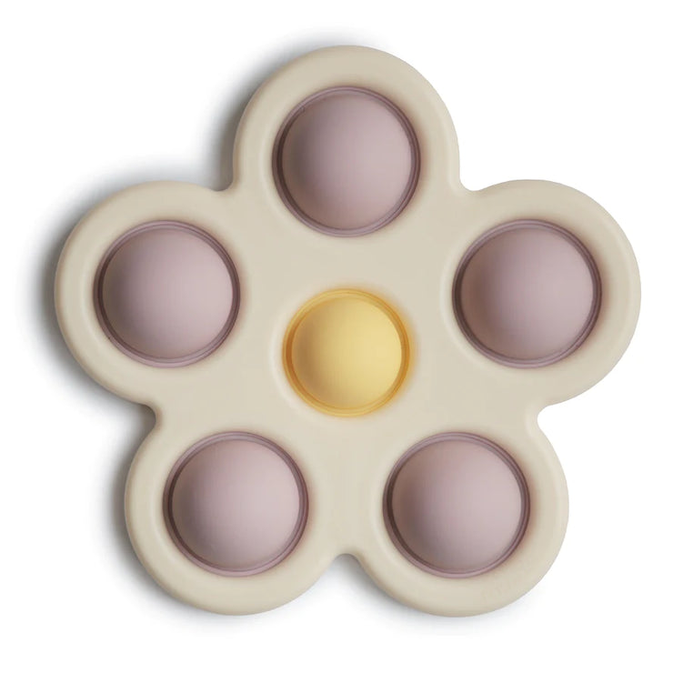 Silicone Flower Press Toy - Lilac/Daffodil/Ivory
