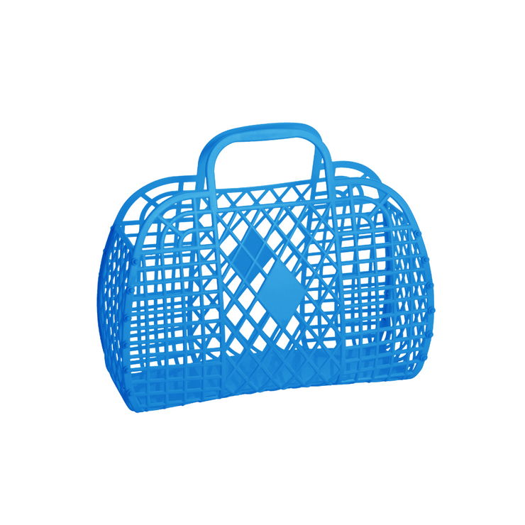 Retro Jelly Basket - Royal Blue