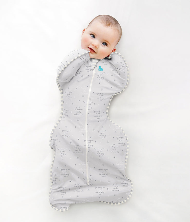 Love to Dream - Swaddle Up Lite - 0.2Tog - Grey Script
