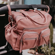 Carry All Nappy Bag - Dusty Rose Faux Leather