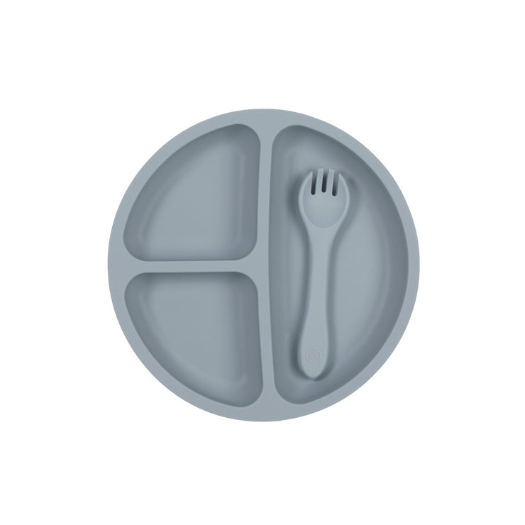 Silicone Suction Plate & Fork Set - Ether